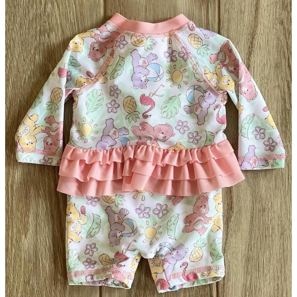 Care Bears 0-3 Month Swimsuit Long Sleeve One Piece Bodysuit